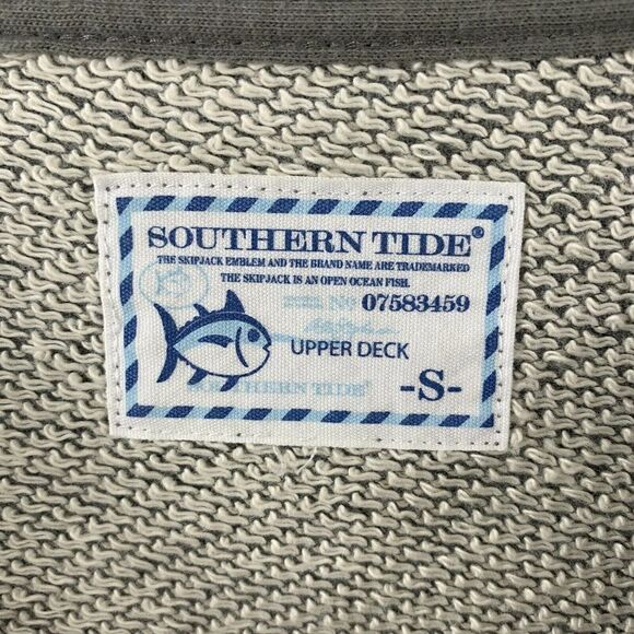 Southern Tide Upper Deck Crewneck Sweatshirt Gray - Picture 5 of 5